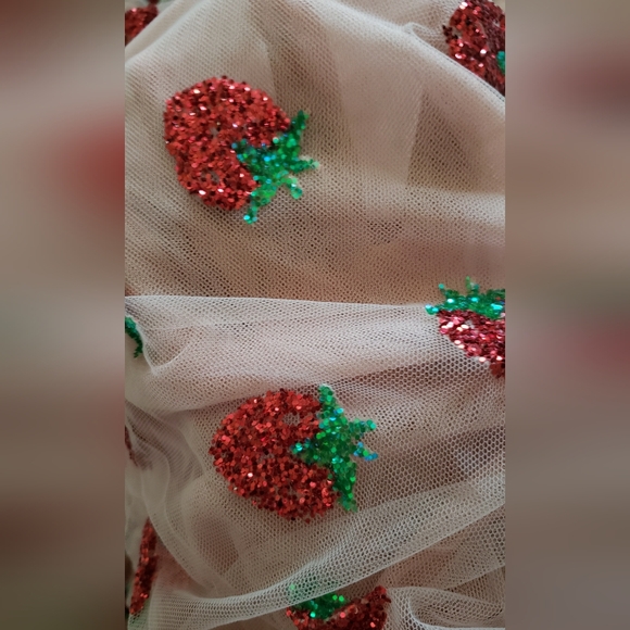 Lirika Matoshi Nude Pink Strawberry Ruched Mini Dress - Picture 5 of 10